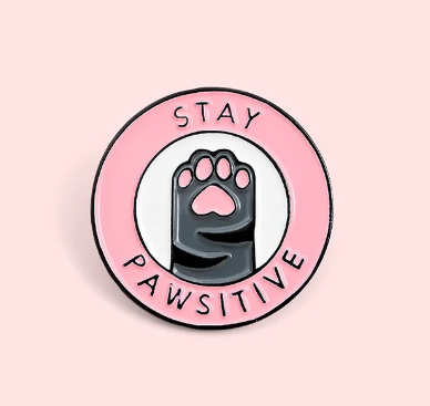 Stay Pawsitive Cat Paw